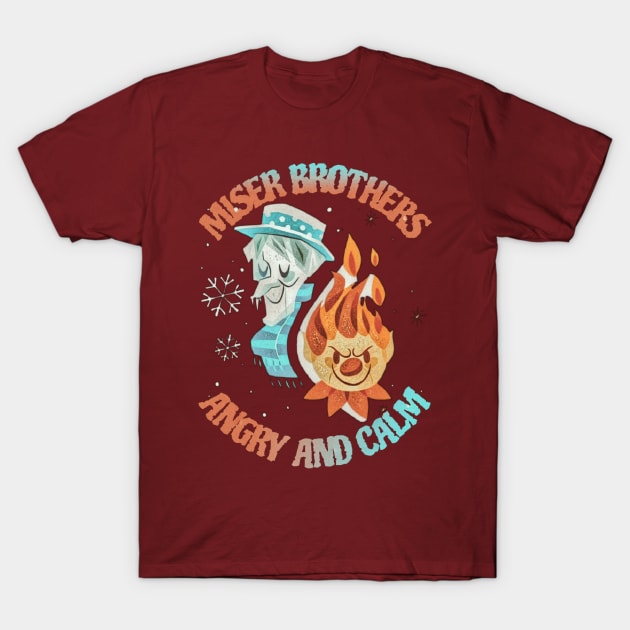 miser brothers : angry and calm T-Shirt by valentinewords